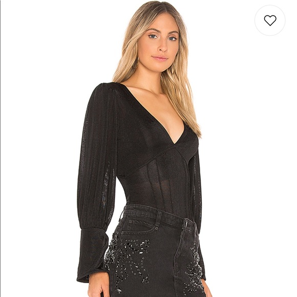 Free People Tops - Free People Killer Queen Tee in Black